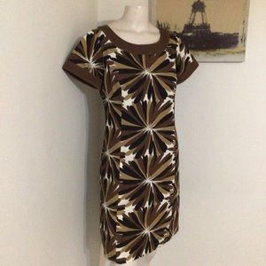 Boden Brown Floral Sheath Dress 4